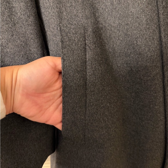 Men’s Pronto Uomo Charcoal Wool Blend Trench Pea Coat Jacket 42R - Picture 7 of 14